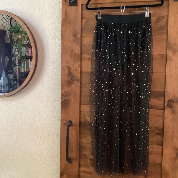 Sheer Galaxy Festival Skirt with Booty Shorts - Picture 5 of 7